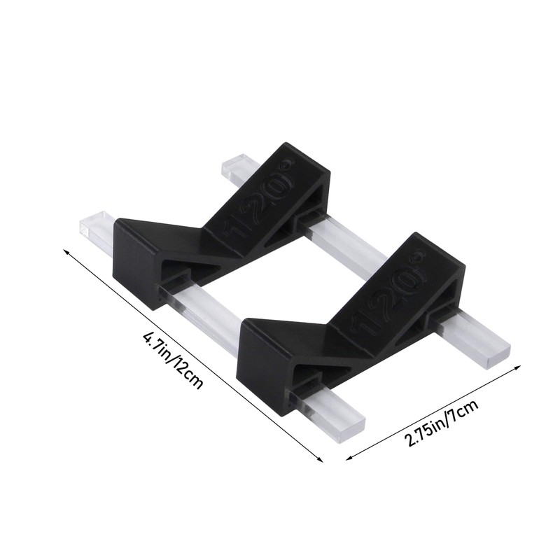 HUIKANGSHENG Stained Glass 3D Angle Wedge Tool 120° for Soldering
