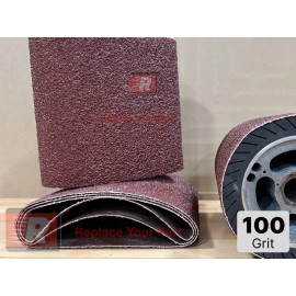 Unbranded/Generic Premium 100 grit Sandpaper Belts 8" X 19" 10-pack for EZ8 floor sander