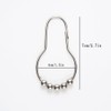 Shower Curtain Hooks, Decorative Rust Proof Stainless Steel Shower Curtain