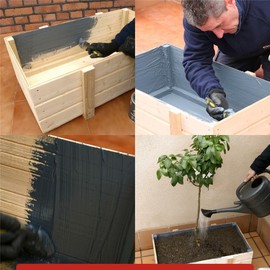 Coat & Seal Waterproof Sealant, Easy-to-Apply Paste, No Primer Required, Apply to Wet Surfaces, UV Resistant, No Cracking, Ideal for Gutters, Chimneys, Skylights, RVs, Roofs (1 qt)