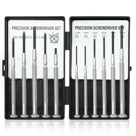 Cozy Inviting 11 in 1 Mini Schraubendreher Set,Brillen Schraubenzieher Set, Uhrmacherwerkzeug Set,Schraubendreher set klein-In praktischer Aufbewahrungs-Box