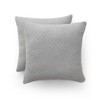 Set of 2 Plain Cotton Jacquard Diamond Cushion Covers 45
