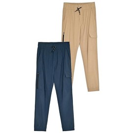 TONY HAWK 2 Pack Boys Hybrid Jogger Pants - Lightweight Skateboard Pants for Boys - 2 Pack Boys Jogger Pants