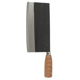 TrueCraftware- 8-1/2" Cast Iron Ping Knife/Cleaver with Wooden Handle- Meat Cleaver Knife Bone Chopper for Butcher Slicing Vegetables Butcher Chopper Kitchen Knife for Home Kitchen and Restaurant