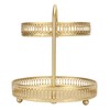 2 Tier Fruit Tray Gold Elegant Large Capacity Decorative Multi
