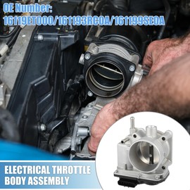A ABSOPRO Electronic Throttle Body Assembly No.16119ET000/161193RC0A Engine Throttle Body for Nissan Sentra 1.8L 2013-2019 Aluminum