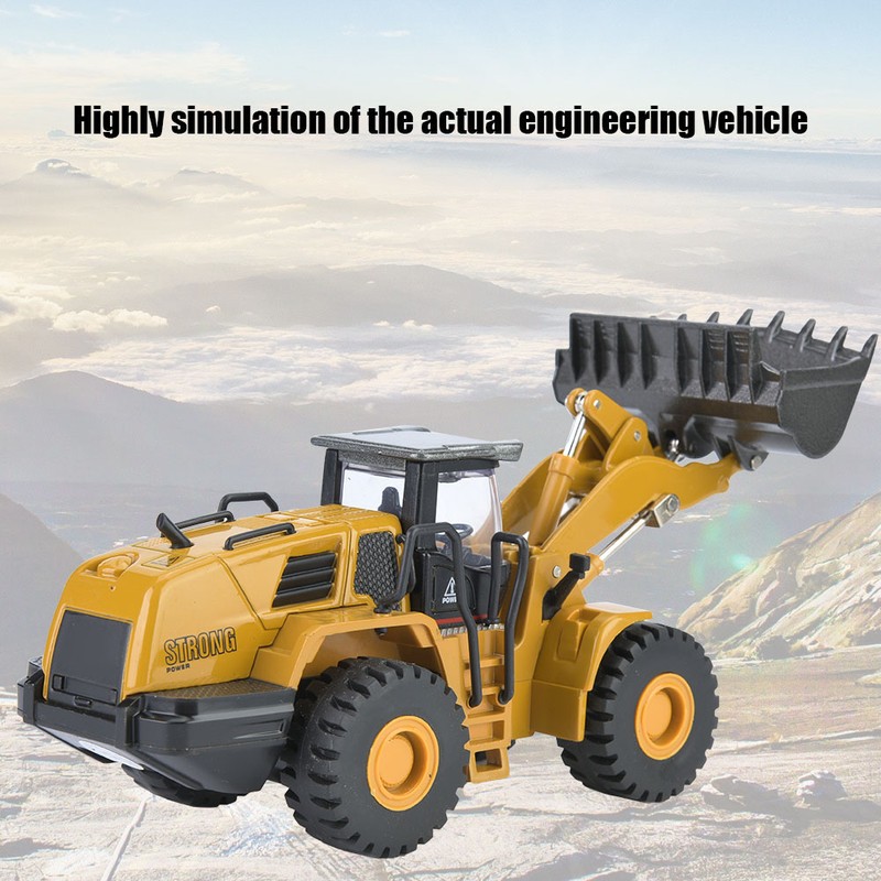 1:50 Alloy Wheel Loader Model Engineering Construction High Simulation Car