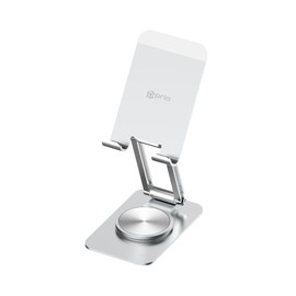 Prio 360° Rotating Metal Phone Holder - Adjustable & Foldable & Portable - The Perfect Solution for Smartphones & Tablets