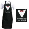 Dressed to Grill Novelty Apron. BBQ or Kitchen. Men &