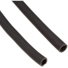 Black rubber tube 0.5 x 0.7 inches (12 x 17 mm)