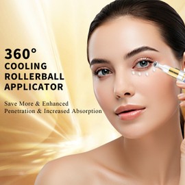 Collagen Hyaluronic Anti-Aging Under Eye Cream For Puffiness and Bags Reduces Fine Lines Dark Circles Firming Anti-wrinkle, elastin booster, Eye Bags & Puffiness with 360° Eye Roller Massage Ball (1)