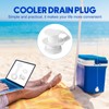 Honoson 3 Sets Cooler Drain Plug Replacement for Coolers Cooler