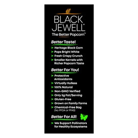 Black Jewell Gourmet Microwave Popcorn, Natural, 10.5 Ounces (Pack of 3)