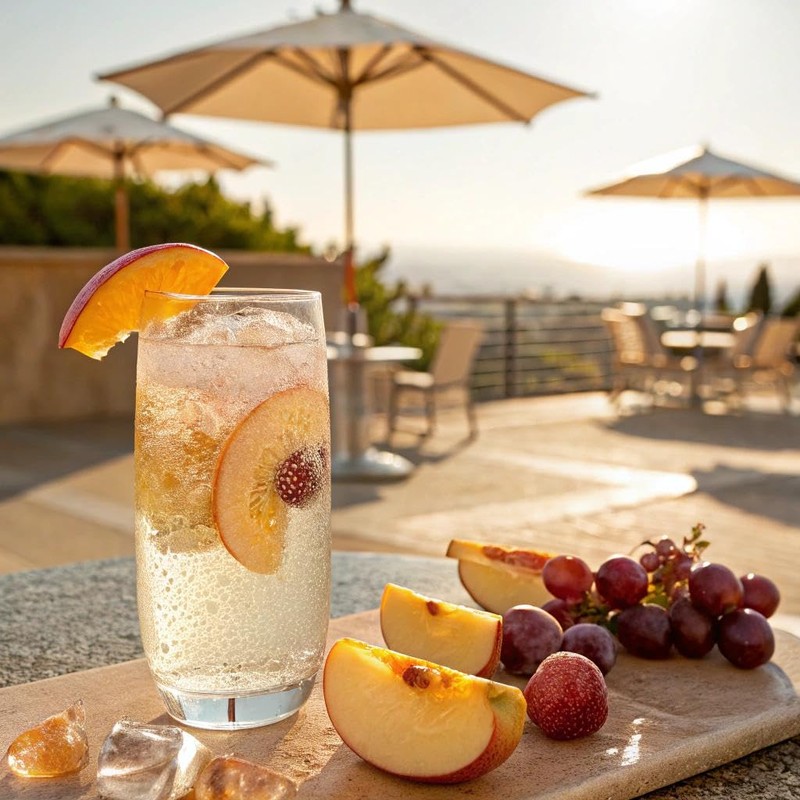 CHI FOREST Sparkling Water Beverage, Peach & Grape drinks, Zero