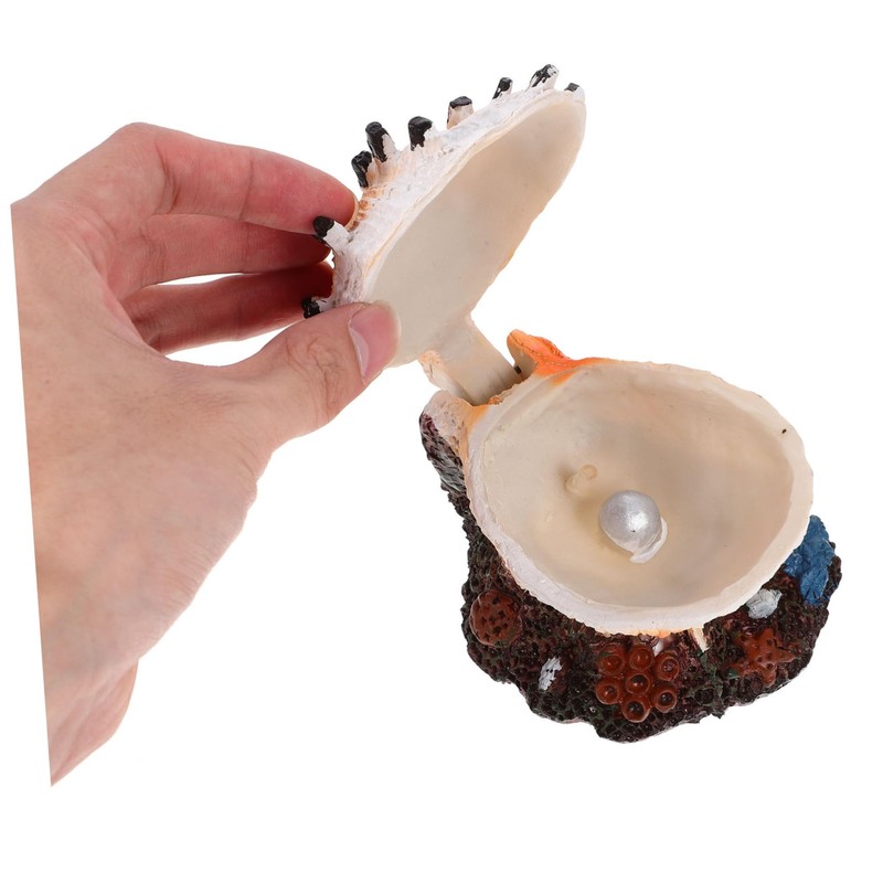 OSALADI Aquarium Shell Decoration Bubbler Function Craft for Fish Tank
