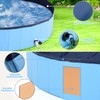 63'' Dog Pool for Large Dogs, Foldable Dog Pool Large