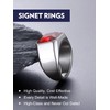 Bandmax Stainless Steel Ruby Ring Red Gemstone Ring Red Cubic