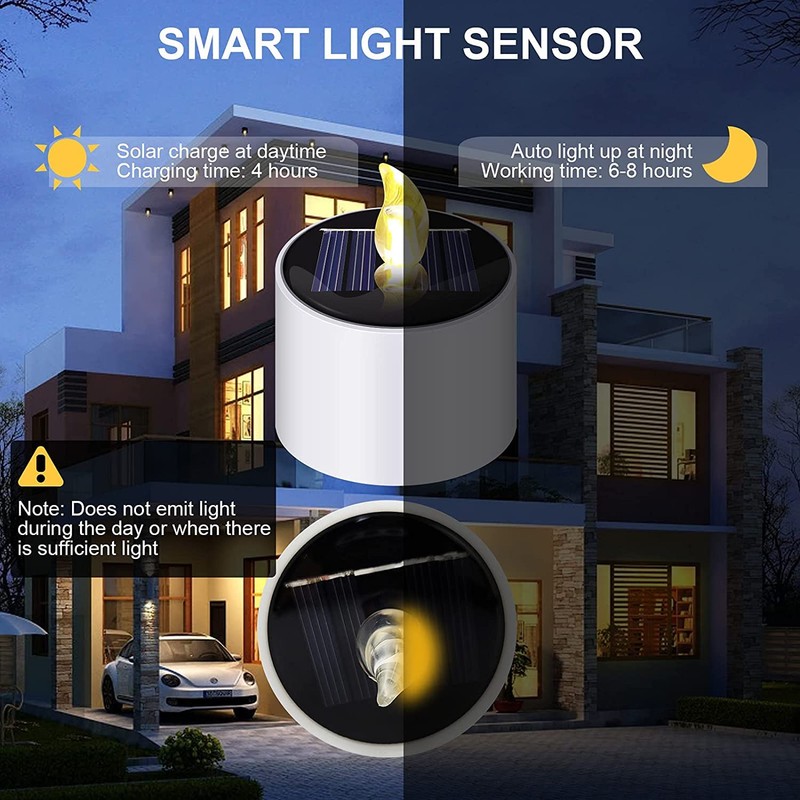 Solar Tea Lights,6PCS Waterproof Solar Power Tealights Outdoor,Flameless Flickering LED