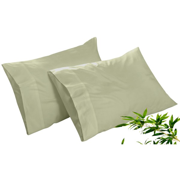 Royale Linens Cooling Pillow Cases King Size Set of 2-100%