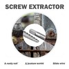 Luckyway 5-Piece Damaged Screw Extractor Set Damaged & Stripped Screw