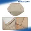 Silscvtt 1PCS Tan Artificial Leather Seat Cover Front Driver Side