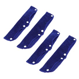 STOBOK 4Pcs Hard Hat Sweatband Replacement Snap on Sweat Band Liner Safety Sweatband Accessories Dark Blue