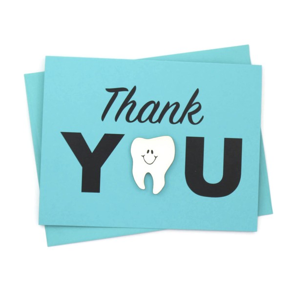 Tooth Thank You Card for Dentists Pack of 10 |