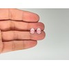 Easter Egg Earrings 925 Sterling Silver Pink