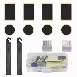 ZNDFTW 12 PCS Puncture Repair Kit Bike Tyre, Bike Puncture Repair Kit, Puncture Repair Kit, for Mountain Bike/Road Bike Inner Tube Inner Tube Repair Kitn Round Square Rectangle Shapes