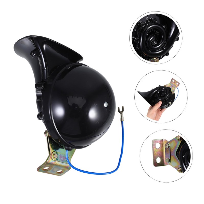ULTECHNOVO Single Tone Snail Horn for Car Truck and Motorcycle