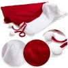 com-four® Velvet Christmas Sack - Gift Sack