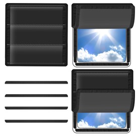 RV Skylight Cover, Vent Cover for Roof16 ¼ (L) x 16 ¼" (W), RV Window Blackout with UV Protection and Foldable Magnet Design, Waterproof Fabric, Reflective