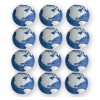 Quasimoon 12 PACK | 16" World Earth Globe Paper Lantern