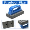 Wenqik 2 Pcs Rub Brick with Handle Concrete 20 Grit