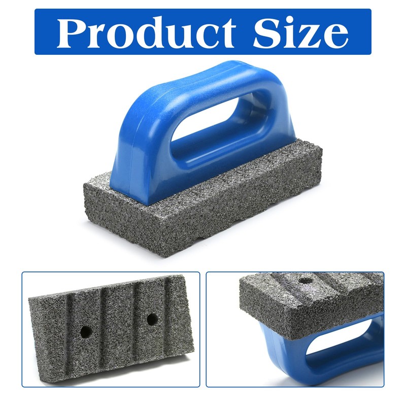 Wenqik 2 Pcs Rub Brick with Handle Concrete 20 Grit