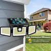 AmeriTop Solar Lights Outdoor, 2 Pack 233 LED High Brightness