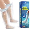 Medical king 100% Waterproof Cast Covers for Shower Leg 2pk