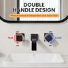 ALEASHA Wall Mounted Bathroom Sink Faucet Oil Rubbed Bronze Bathroom