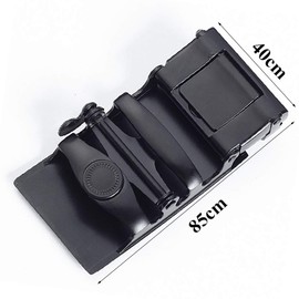 RTGGSEL Men's Black 40mm Adjustable Ratchet Belt Buckle Only Automatic Leather Belt Buckle Replacement (28)