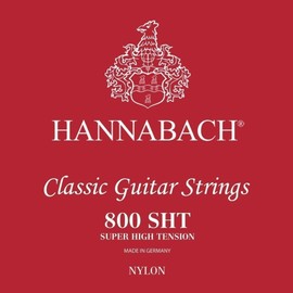 Hannabach Series 800 Super High Tension Set of 3 Treble Strings for Classic Guitar (652399)