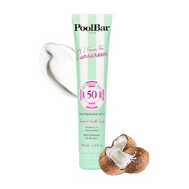 Crema Solar Poolbar FPS 50  Mineral Sunscreen SPF 50, Coconut Vanilla, 130                                                                            