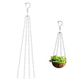 MRRCYUR Chain for Hanging Plants,24 Inch Plant Hanging Chain for Bird Feeder Chain Lanterns LED Aquarium Lights Hanging Chain Pot (Pack of 1)
