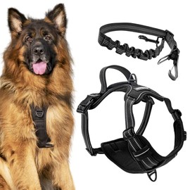 FIRSTPAW Anti-Pull Dog Harness for Large Dogs, Size L, Reflective, Adjustable, Padded and Breathable Chest Harness Dog