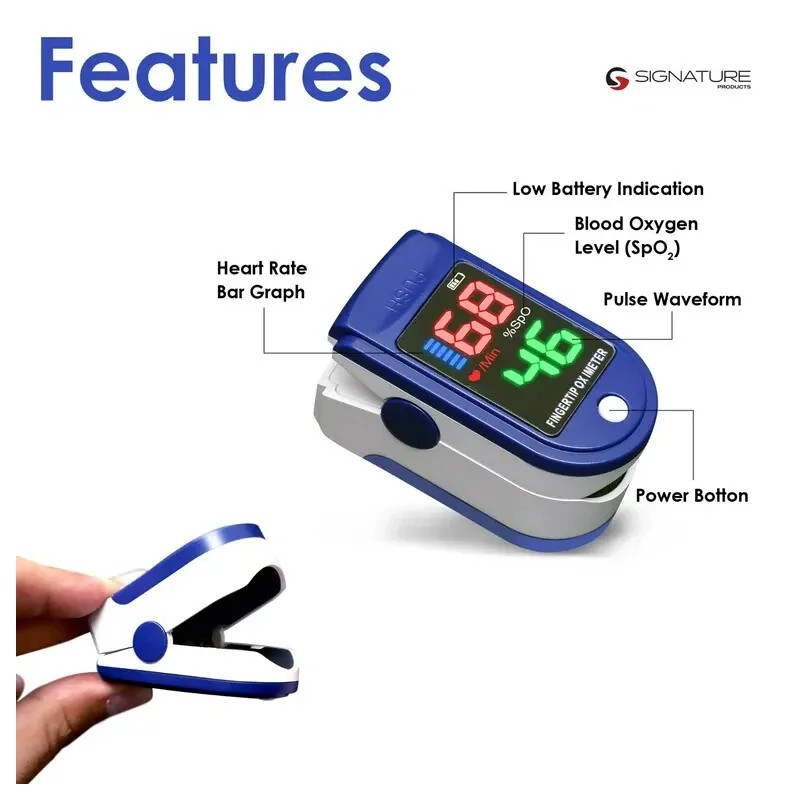 LK87 USA LK Fingertip Pulse Oximeter Monitor SpO2 LED w/