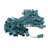 100 Foot C9 Green Ceramic Christmas String Light Set -