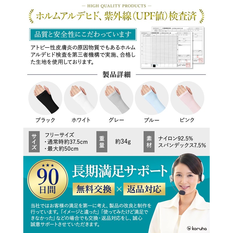koruha (Supervised by a Dermatologist x Skin The) Arm Cover,