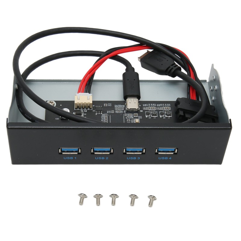 USB 3.2 Front Panel Hub 5.25in 4 Ports 10Gbps Stable