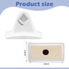 RattanView 2 Pcs White Porcelain Ceramic Towel Bar Rod Rack