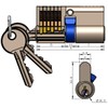 ChiliTec Lock Cylinder for DIN Mortise Locks Increased Security Cylinder