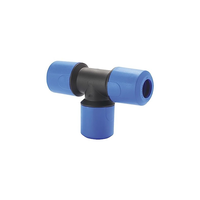 JG Speedfit UG202B Equal Tee, Blue, 25 mm